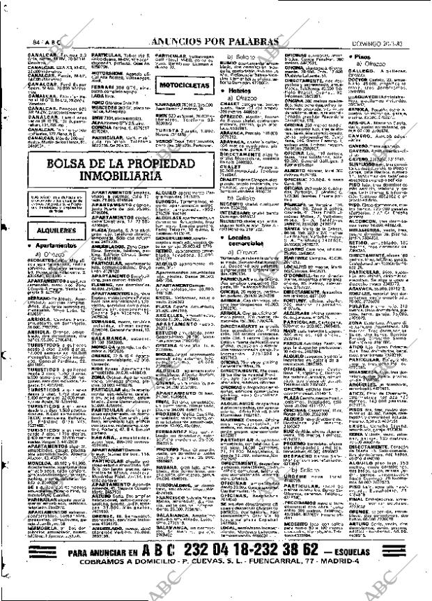 ABC MADRID 20-03-1983 página 84