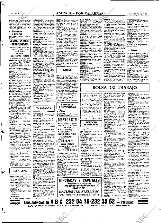 ABC MADRID 20-03-1983 página 88