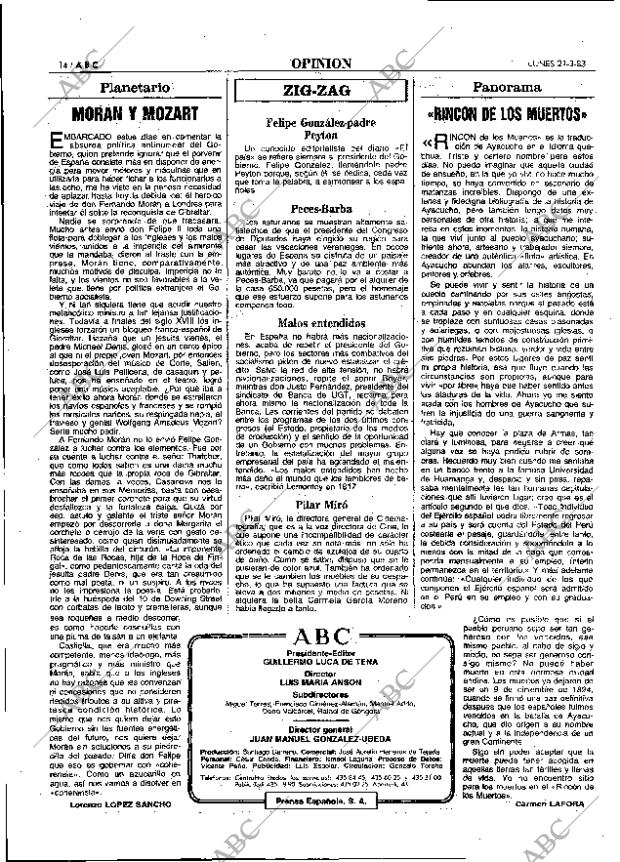 ABC MADRID 21-03-1983 página 14