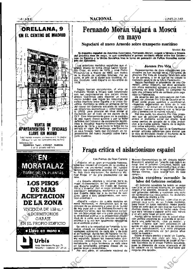 ABC MADRID 21-03-1983 página 18