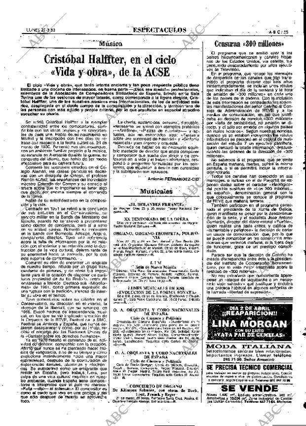 ABC MADRID 21-03-1983 página 55