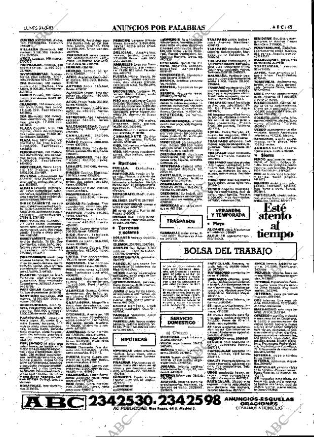 ABC MADRID 21-03-1983 página 65