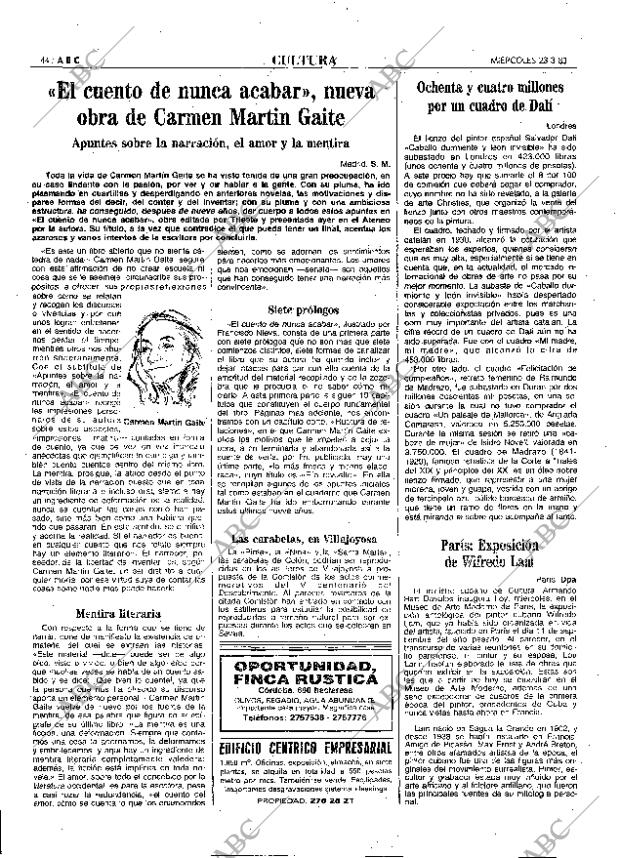 ABC MADRID 23-03-1983 página 44