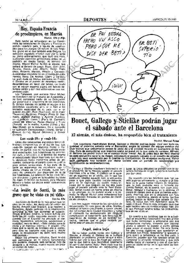 ABC MADRID 23-03-1983 página 70