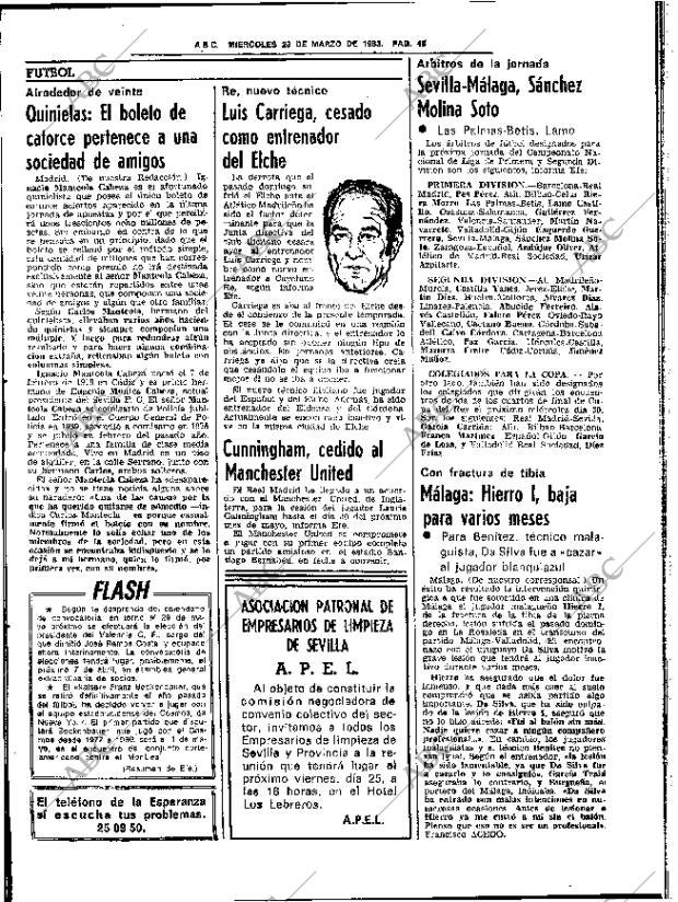 ABC SEVILLA 23-03-1983 página 58