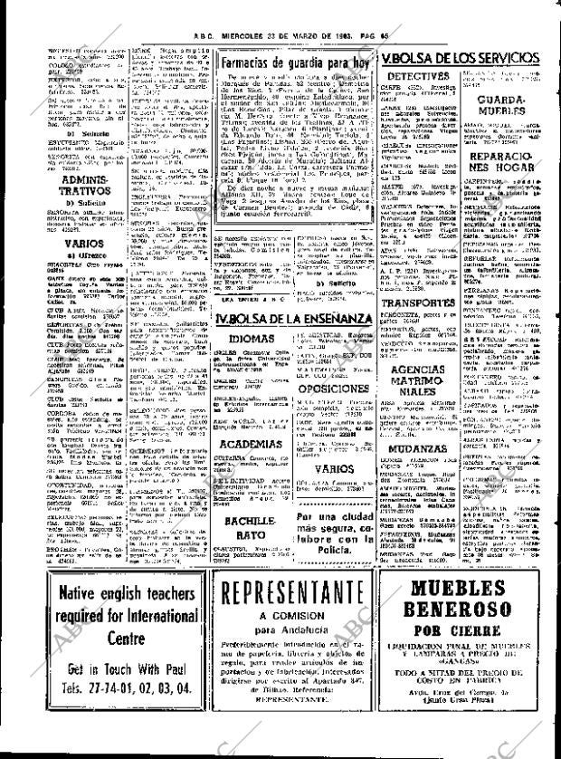 ABC SEVILLA 23-03-1983 página 75