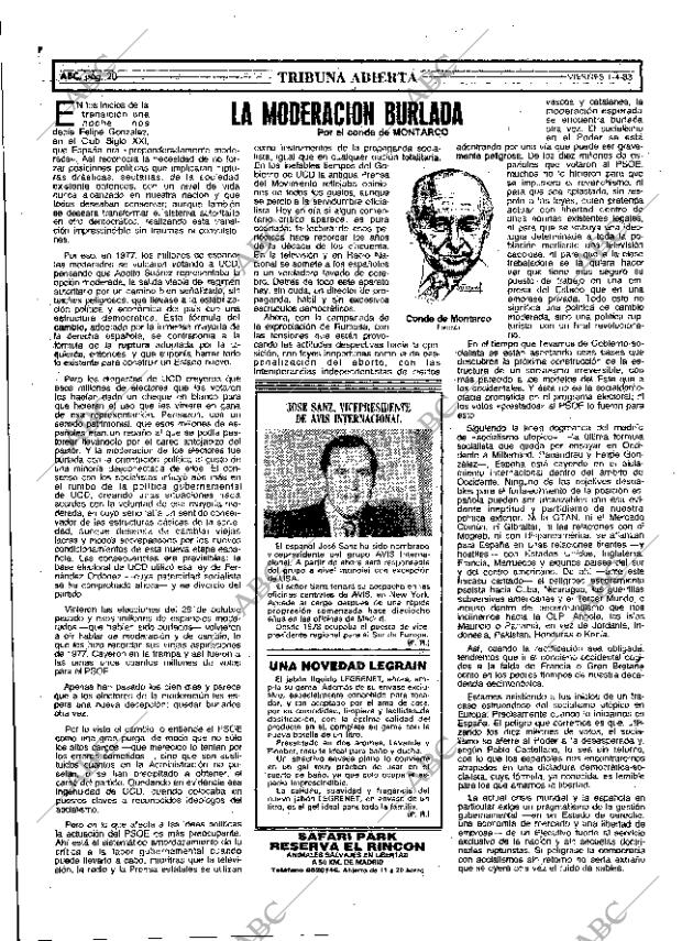 ABC MADRID 01-04-1983 página 20