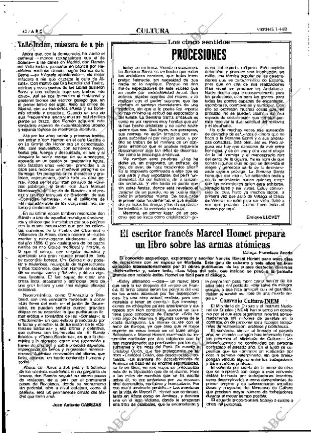 ABC MADRID 01-04-1983 página 42