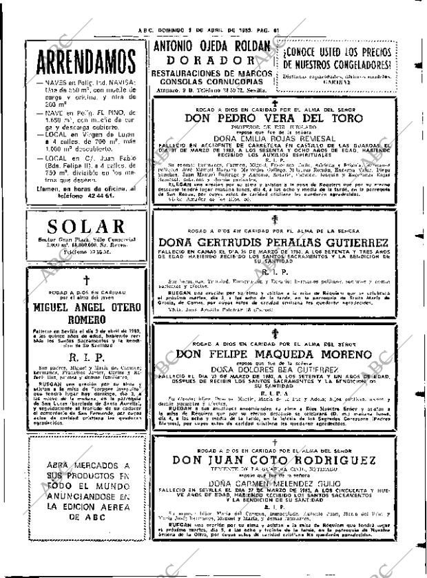 ABC SEVILLA 03-04-1983 página 77