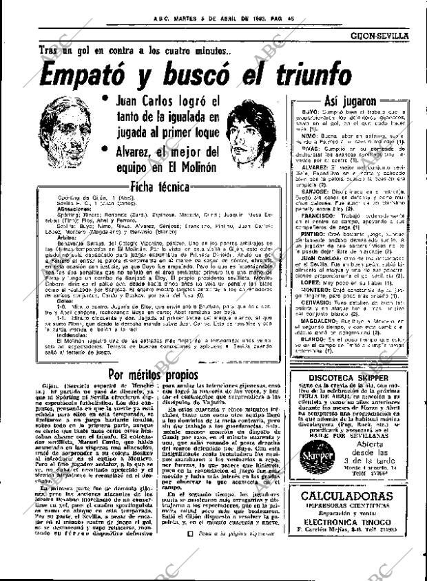 ABC SEVILLA 05-04-1983 página 65