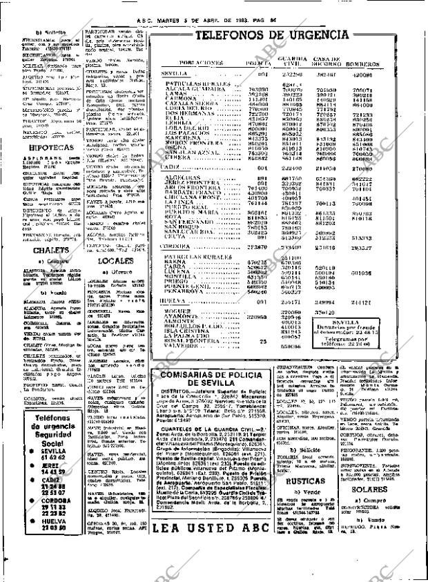 ABC SEVILLA 05-04-1983 página 84