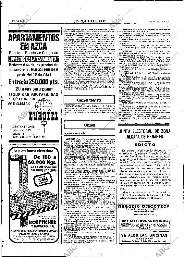 ABC MADRID 12-04-1983 página 72