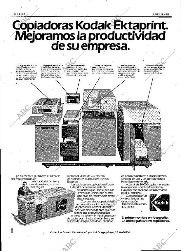 ABC MADRID 18-04-1983 página 22