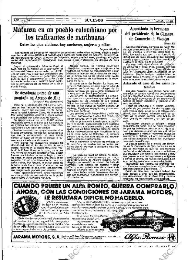 ABC MADRID 18-04-1983 página 34