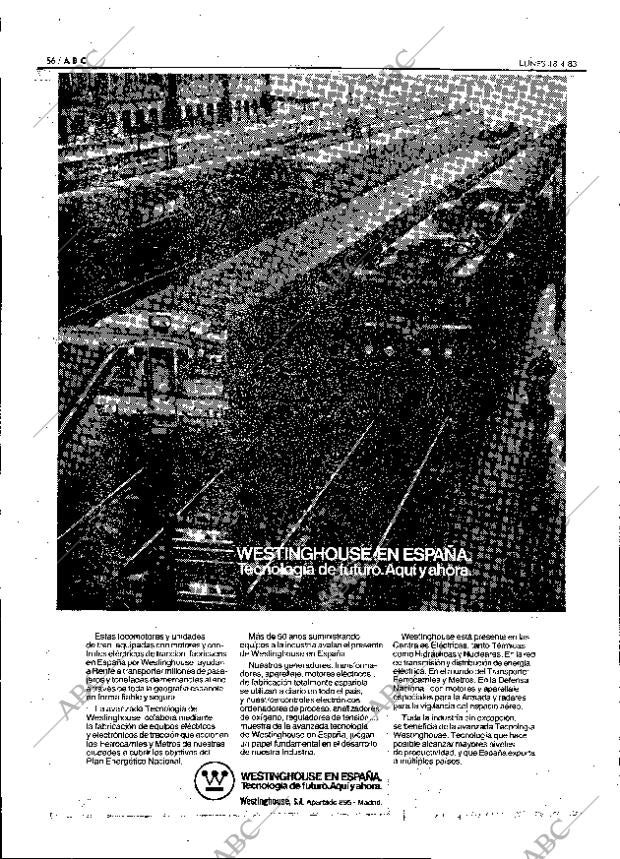 ABC MADRID 18-04-1983 página 56
