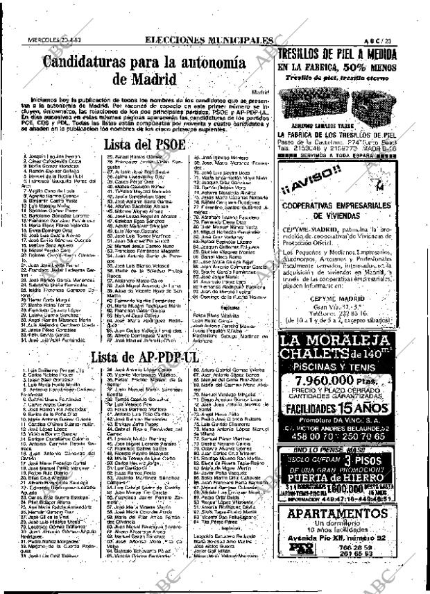 ABC MADRID 20-04-1983 página 23