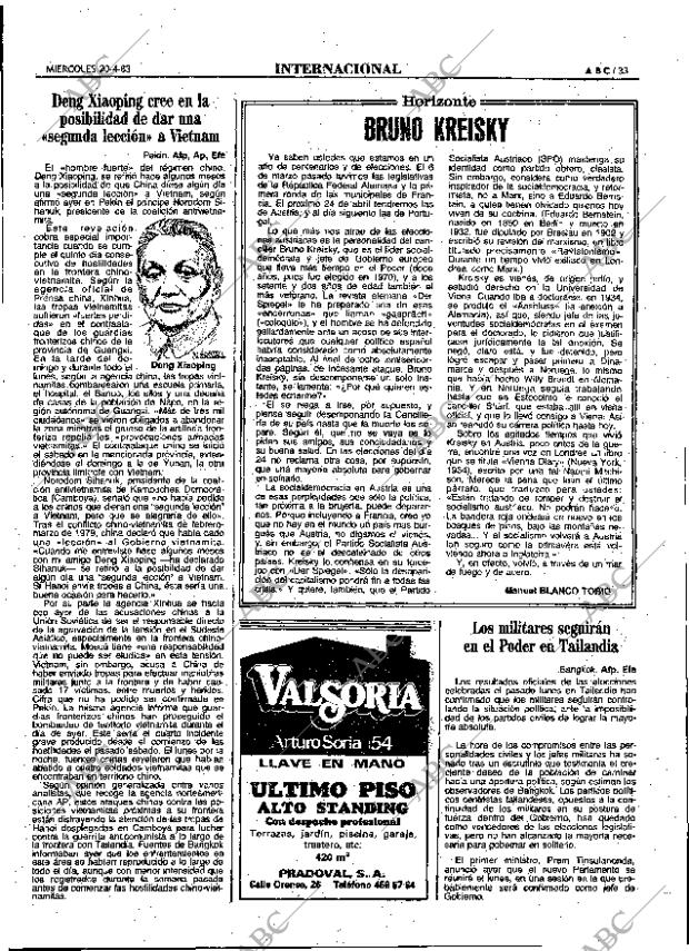 ABC MADRID 20-04-1983 página 33
