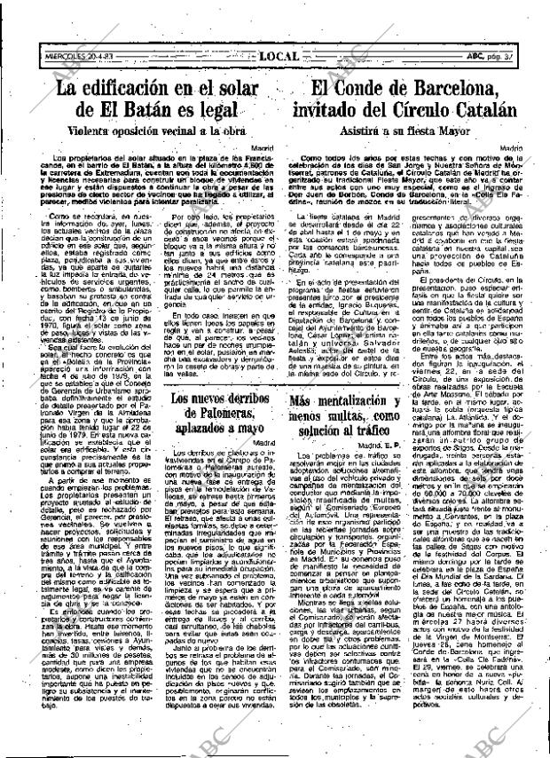 ABC MADRID 20-04-1983 página 37