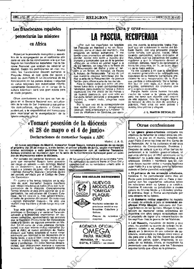 ABC MADRID 20-04-1983 página 44