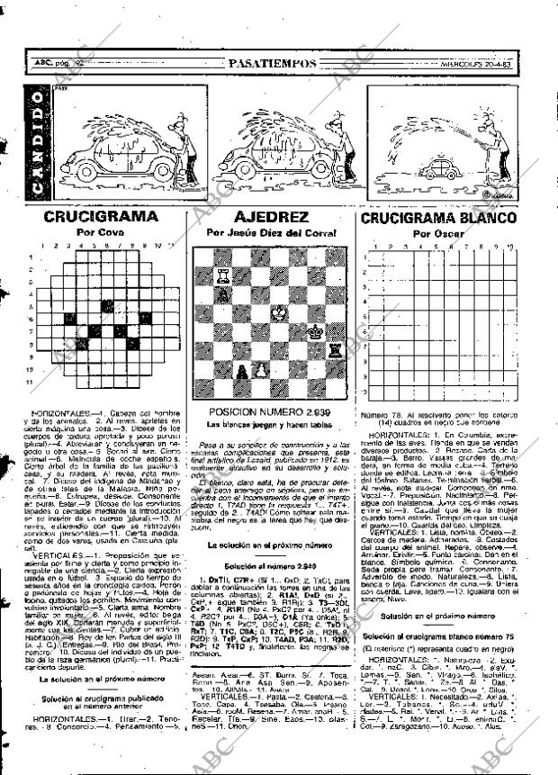 ABC MADRID 20-04-1983 página 92