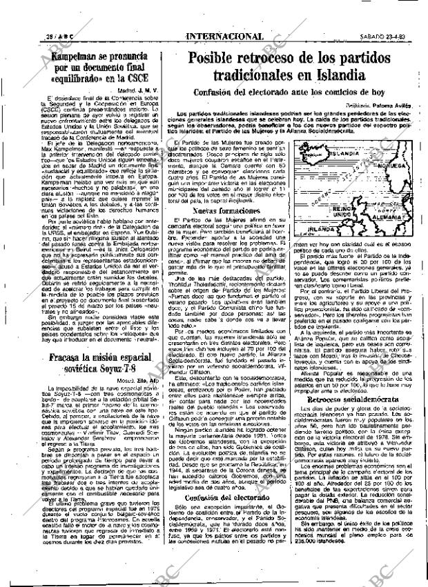 ABC MADRID 23-04-1983 página 28