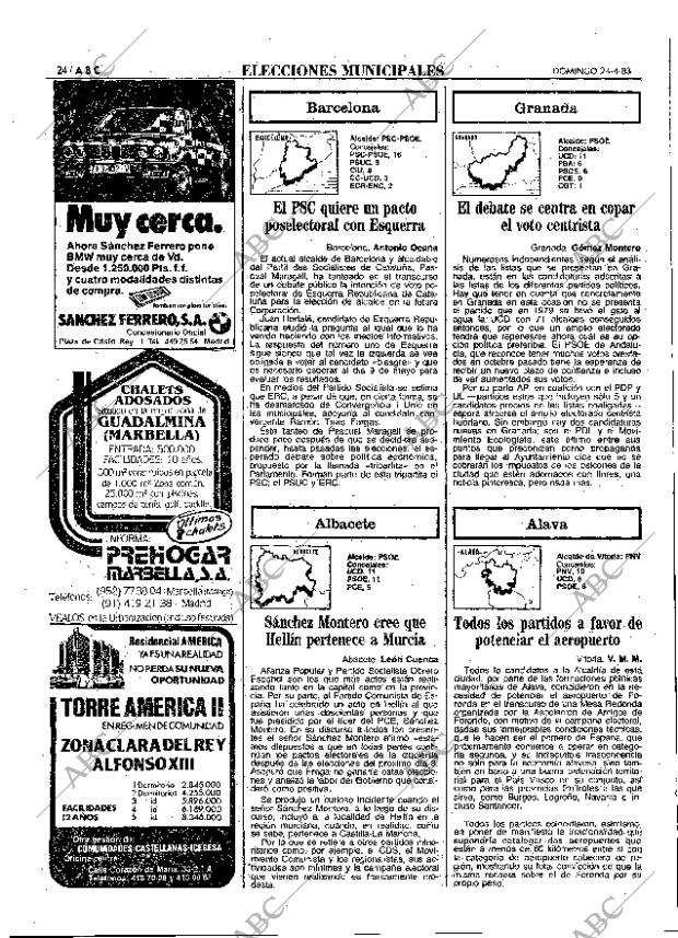 ABC MADRID 24-04-1983 página 24