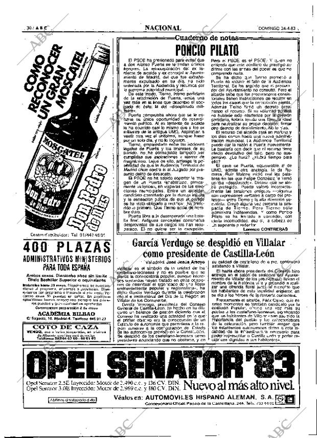ABC MADRID 24-04-1983 página 30