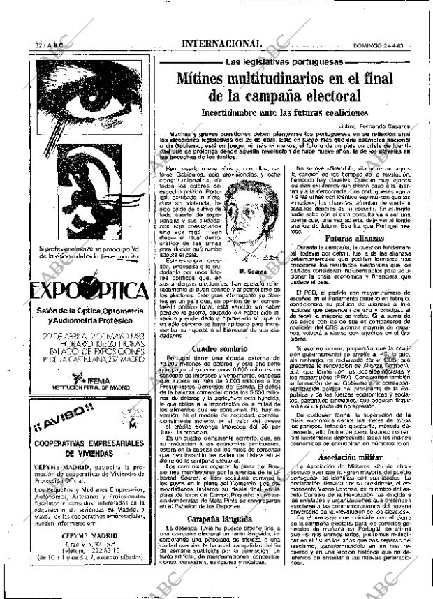 ABC MADRID 24-04-1983 página 32
