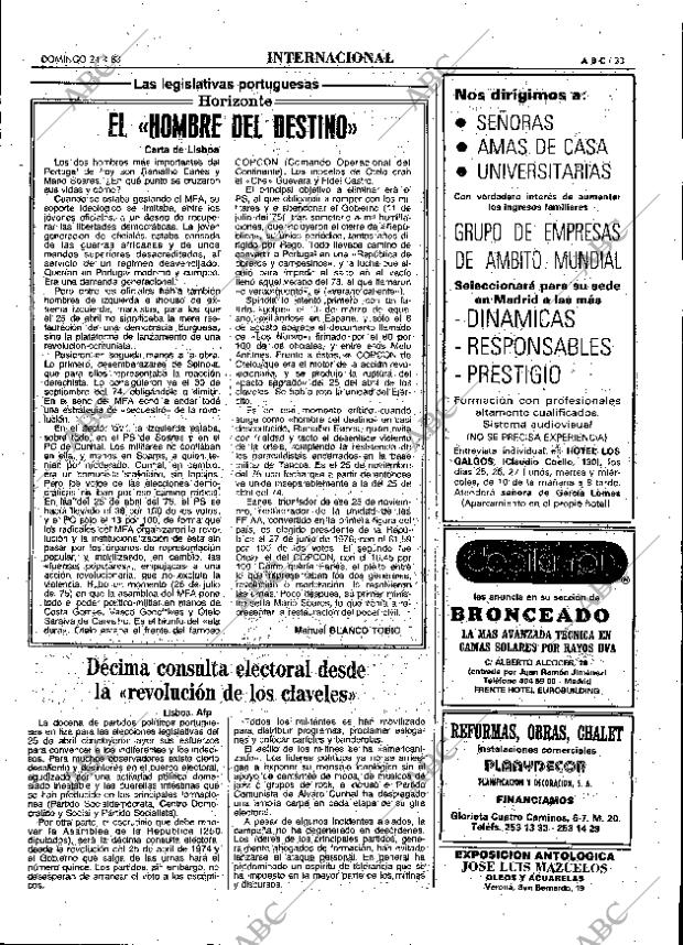 ABC MADRID 24-04-1983 página 33