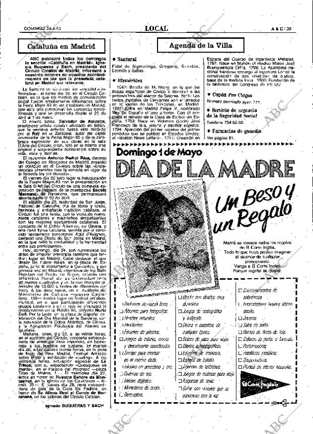 ABC MADRID 24-04-1983 página 39