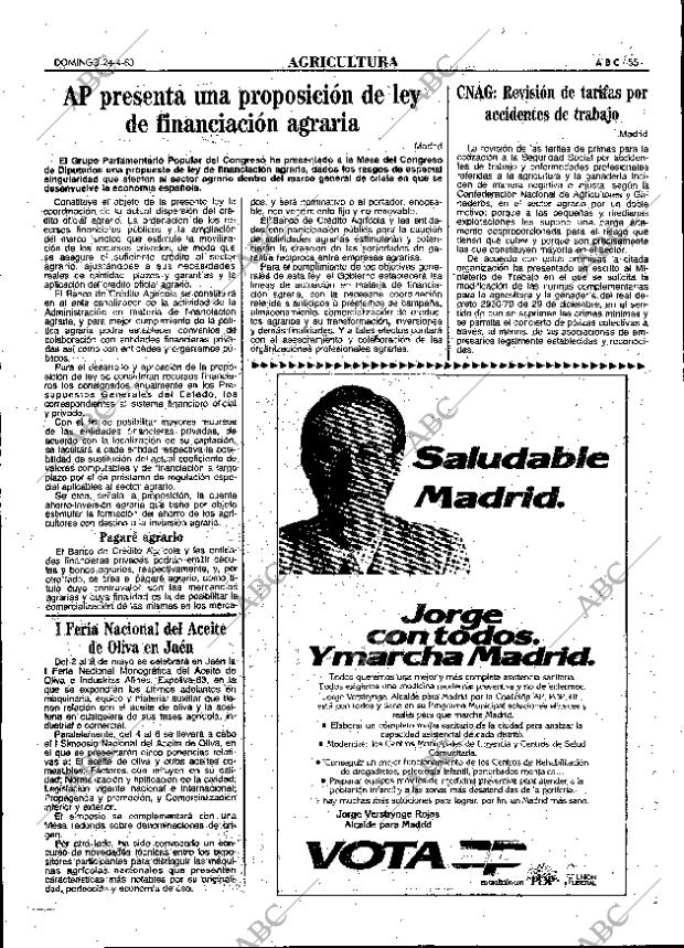 ABC MADRID 24-04-1983 página 55