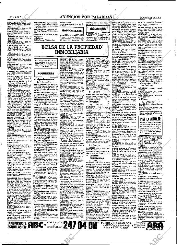 ABC MADRID 24-04-1983 página 82