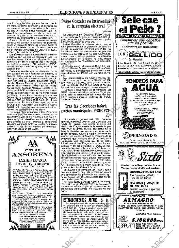 ABC MADRID 26-04-1983 página 21