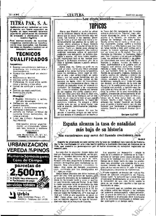 ABC MADRID 26-04-1983 página 52