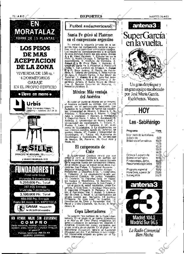 ABC MADRID 26-04-1983 página 72