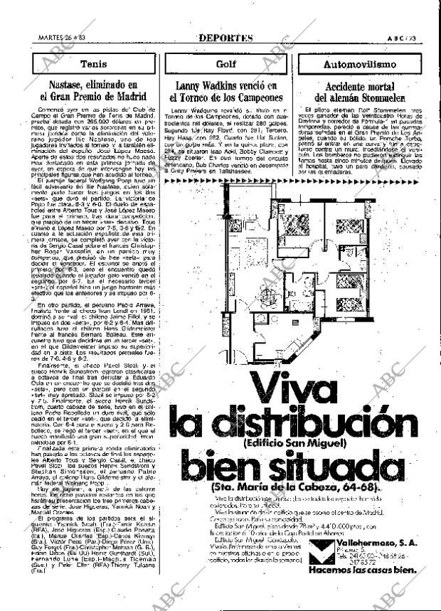 ABC MADRID 26-04-1983 página 73