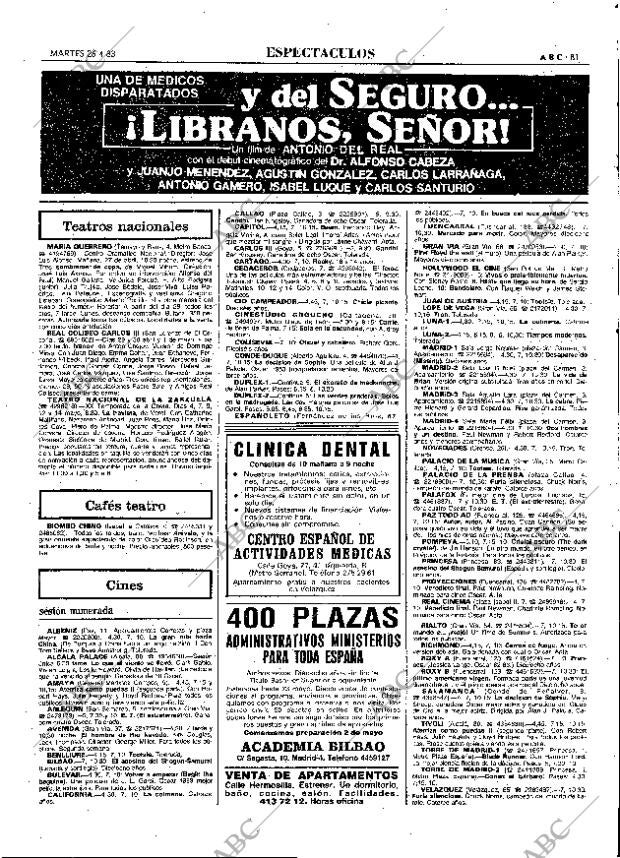 ABC MADRID 26-04-1983 página 81