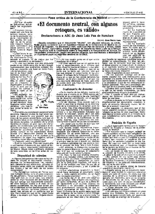 ABC MADRID 27-04-1983 página 40