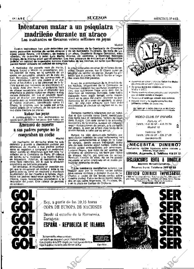 ABC MADRID 27-04-1983 página 64