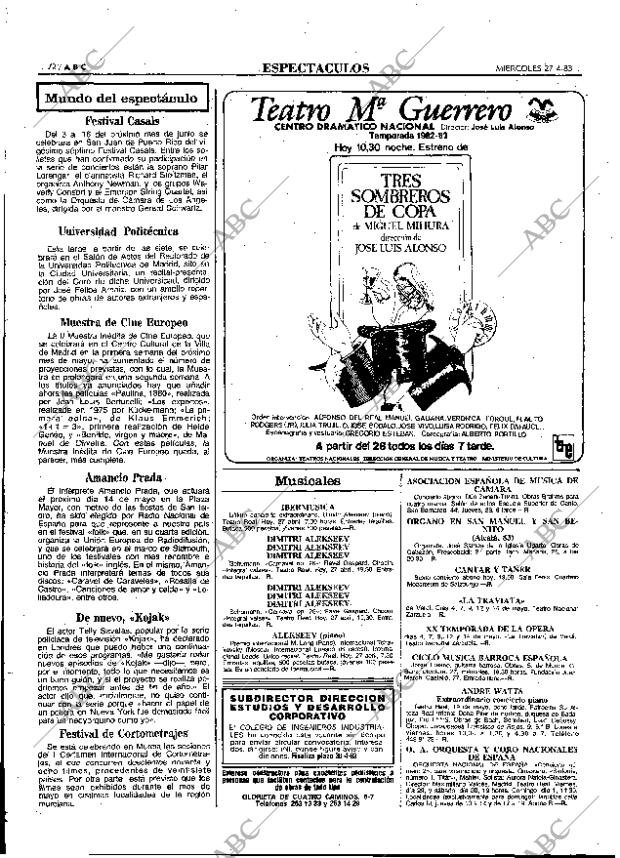 ABC MADRID 27-04-1983 página 72