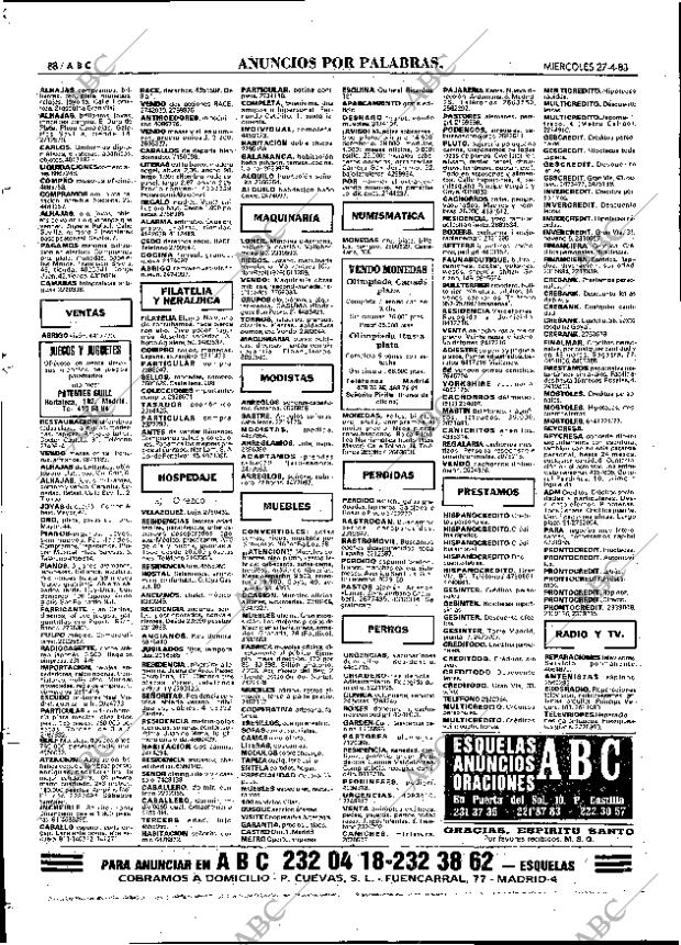 ABC MADRID 27-04-1983 página 88