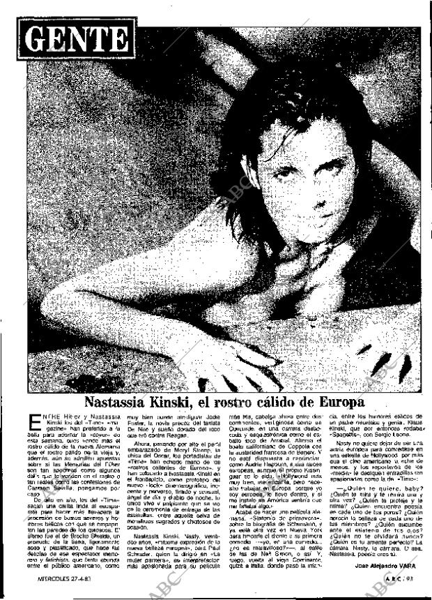 ABC MADRID 27-04-1983 página 93