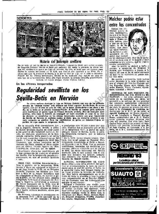 ABC SEVILLA 30-04-1983 página 67
