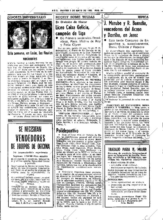 ABC SEVILLA 03-05-1983 página 84