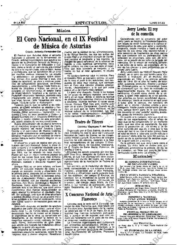 ABC MADRID 09-05-1983 página 72