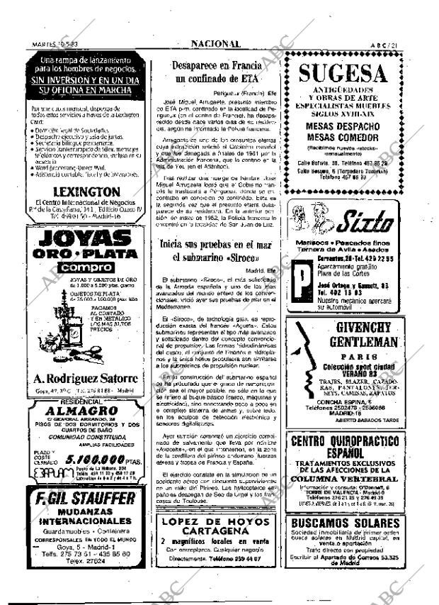 ABC MADRID 10-05-1983 página 21