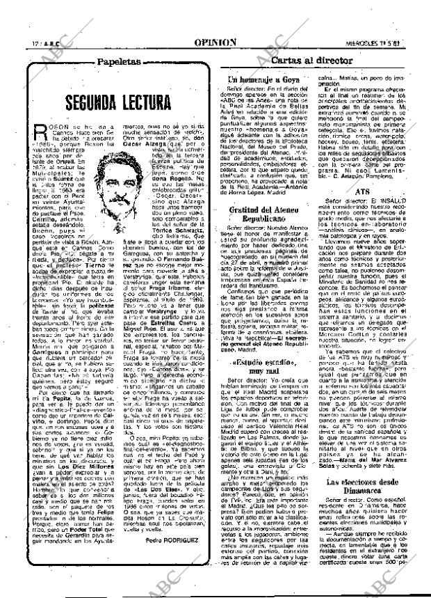 ABC MADRID 11-05-1983 página 12