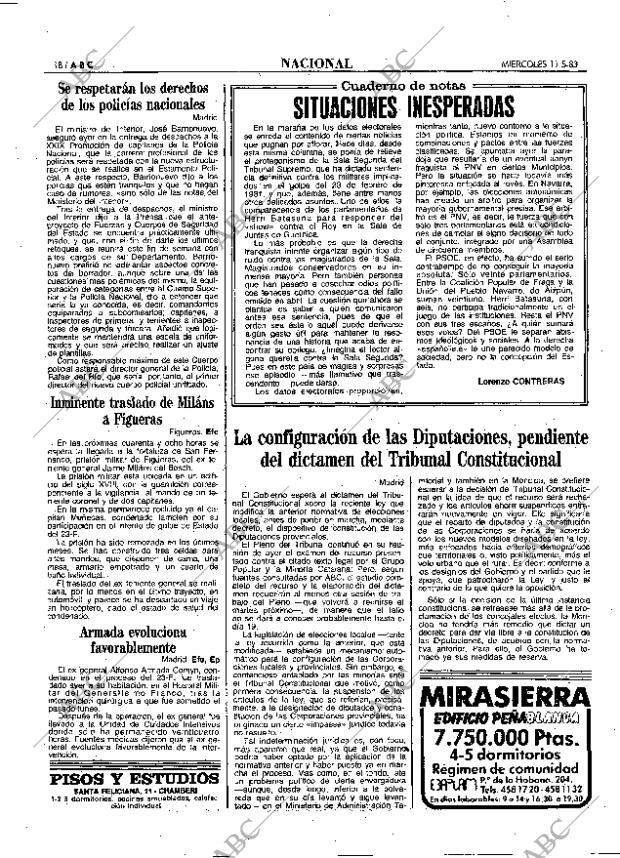 ABC MADRID 11-05-1983 página 18