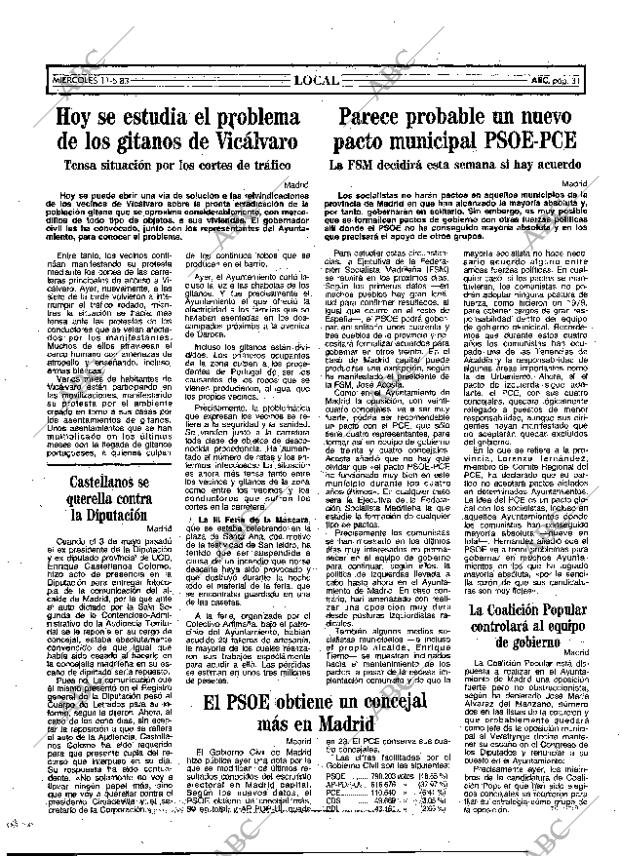 ABC MADRID 11-05-1983 página 31