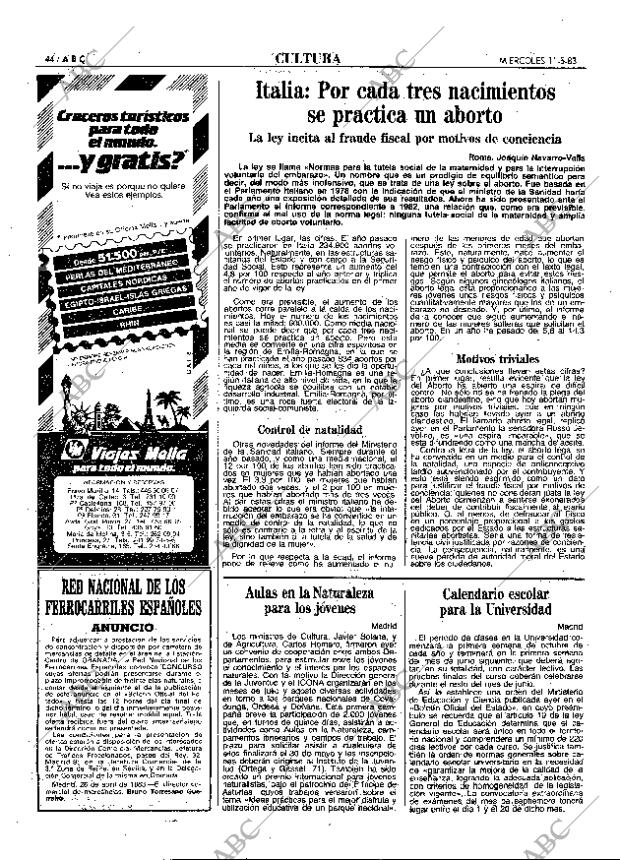 ABC MADRID 11-05-1983 página 44